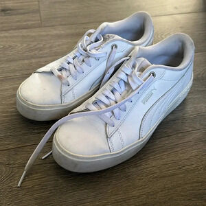 White Puma Sneakers Size 8.5 women’s